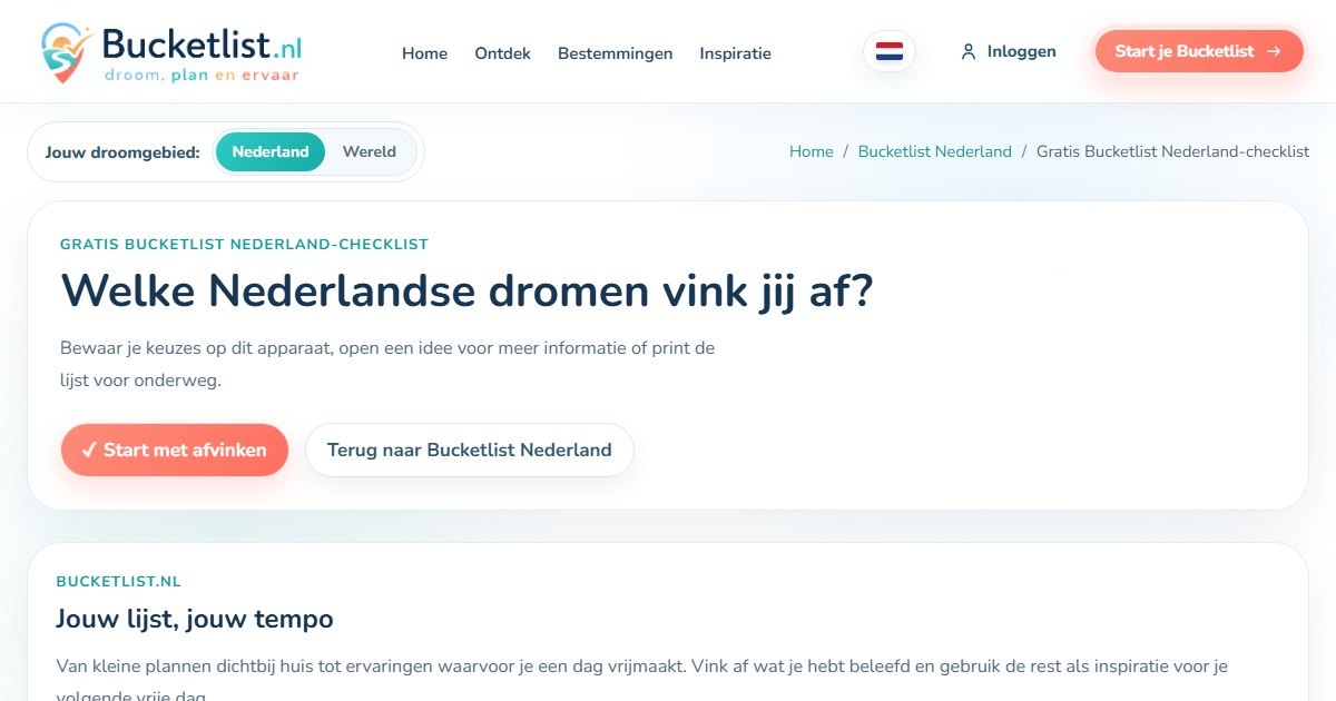 Bucketlist.nl