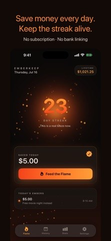 Emberkeep: Savings Streak