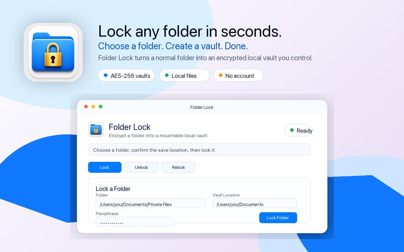 Folder Lock Vault