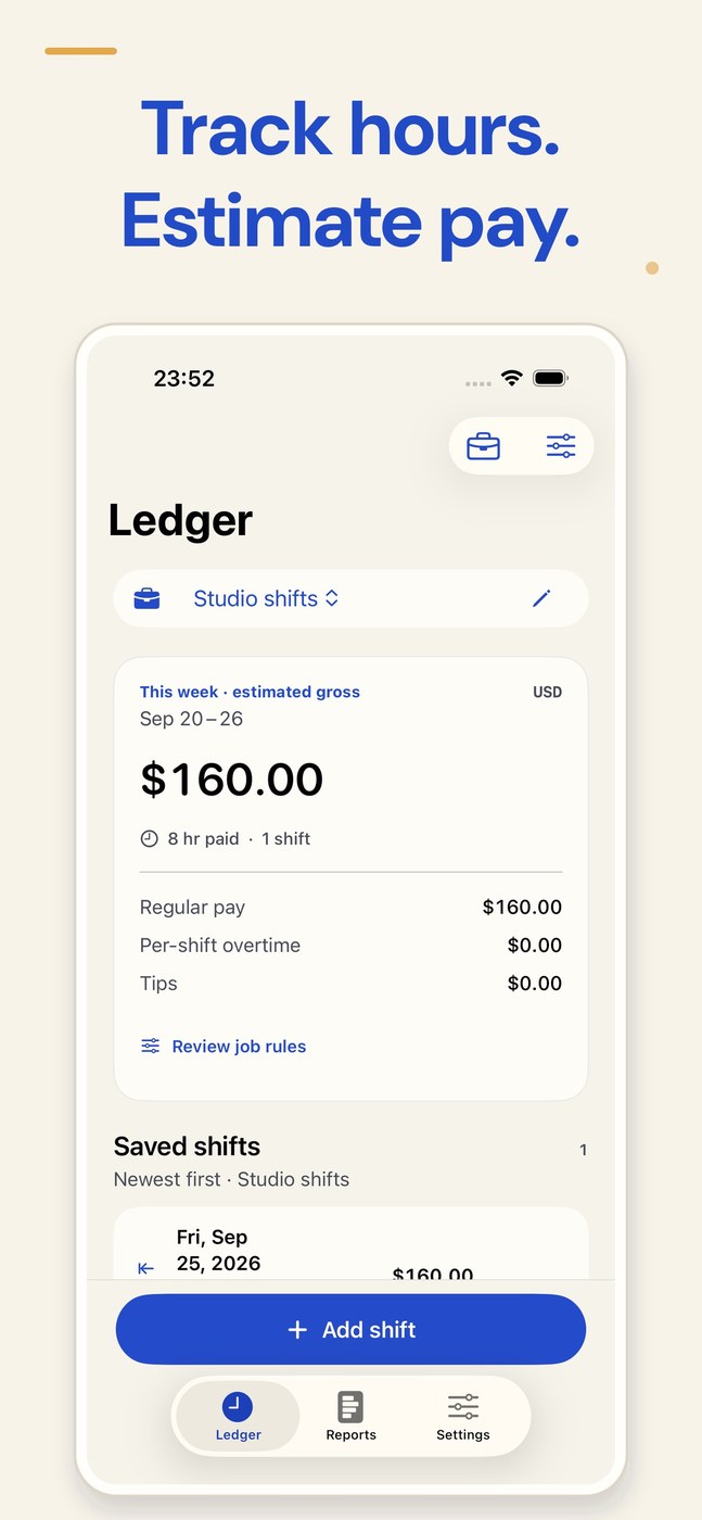 Hours Tracker: Work Pay
