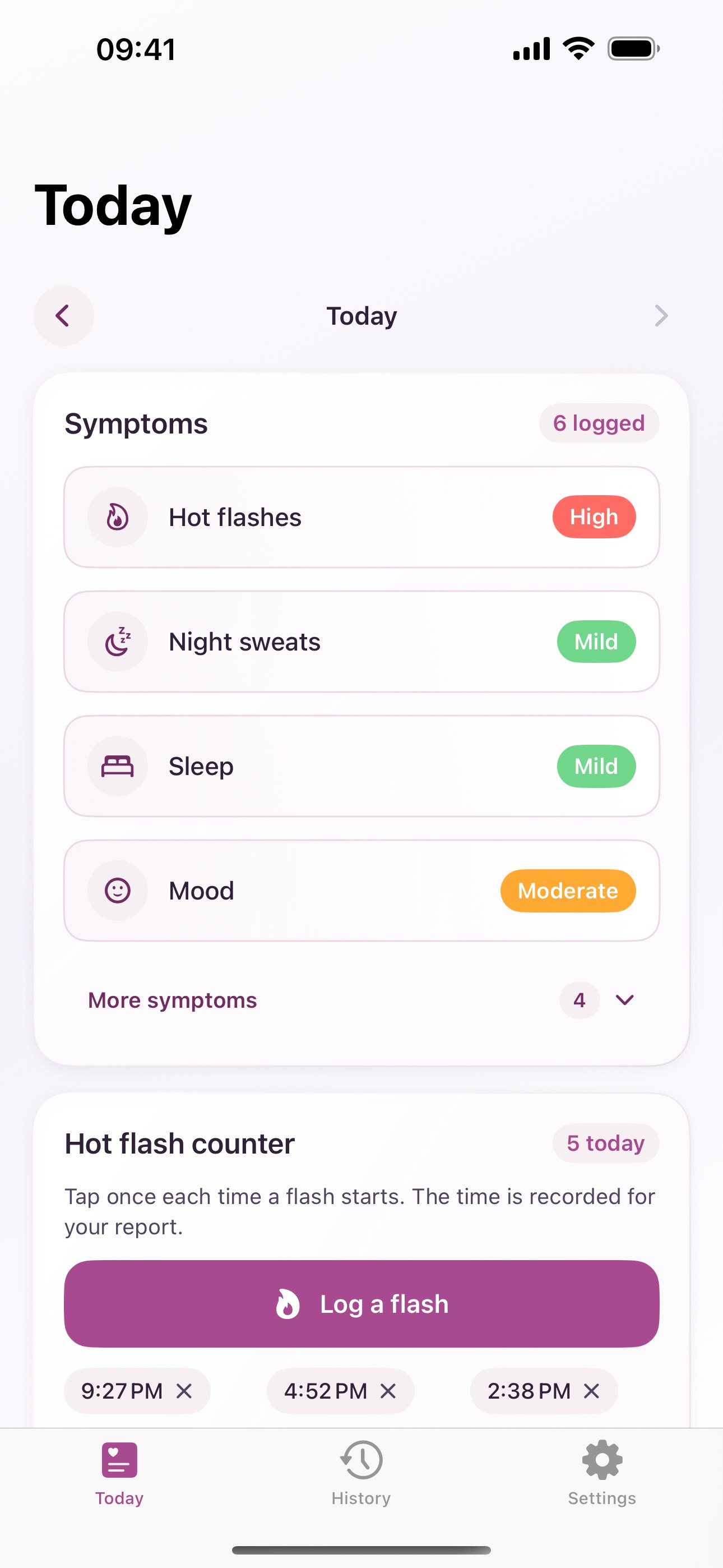 MenoLog: HRT & Menopause Log