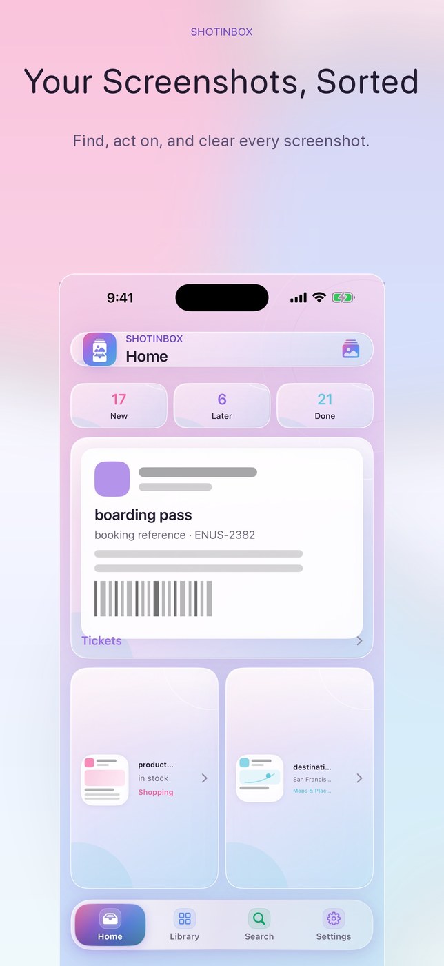ShotInbox AI: Sort Screenshots