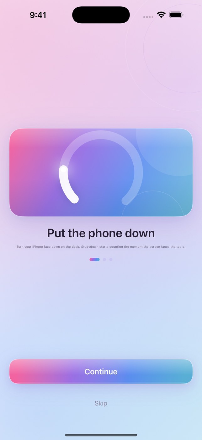 Studydown: Face-Down Timer