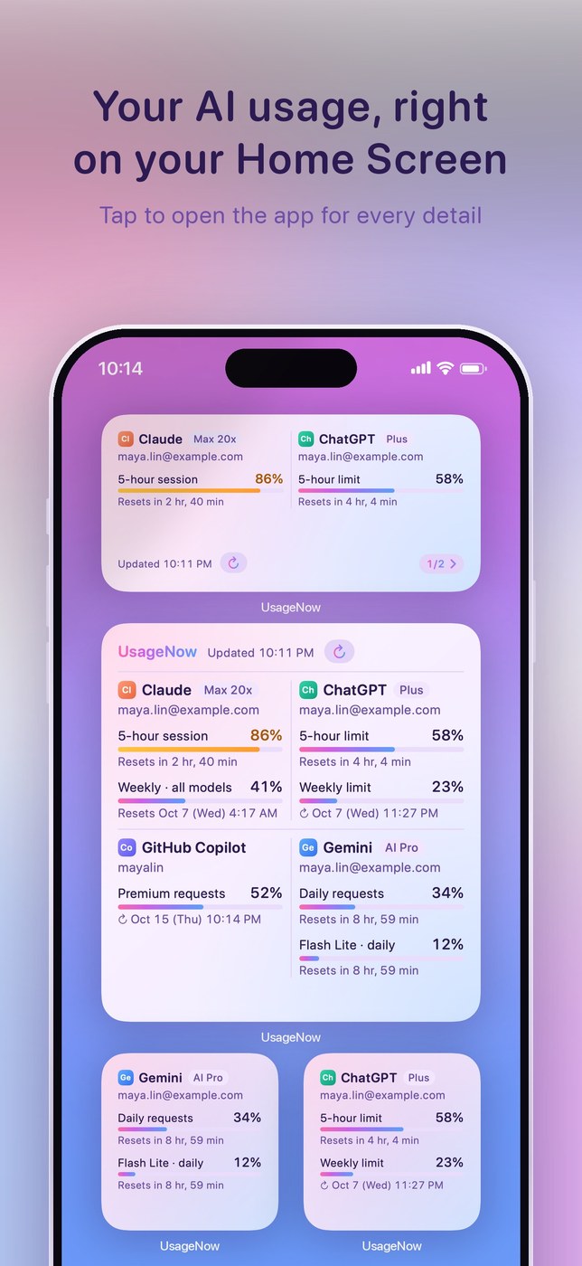 UsageNow: AI Usage Tracker
